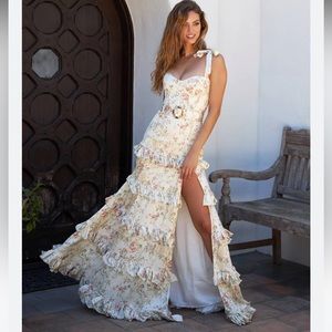 V. Chapman The Lisianthus Dress in Carmel Valley Rose